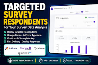 find survey respondents for survey data analysis google forms jotform qualtrics