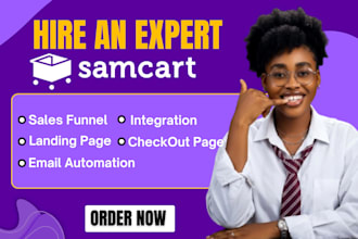 build samcart sales funnel, samcart landing page, thrivecart sales funnel