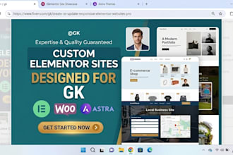 design or redesign responsive wordpress website with element pro