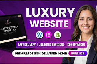 build luxury website design and website development