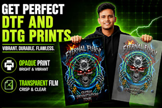 create dtf dtg halftone print ready files for t shirt printing