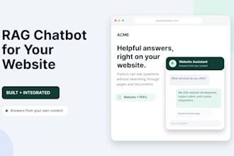 build an ai rag knowledge base chatbot for your website