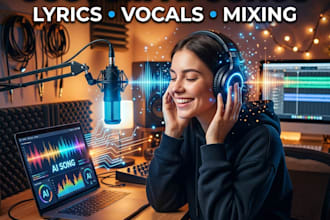 create custom ai song with realistic voice with any style