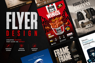 design flyer, brochure, magazine ad and print advertisement