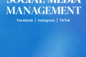 manage your social media pages on facebook,instagram tiktok