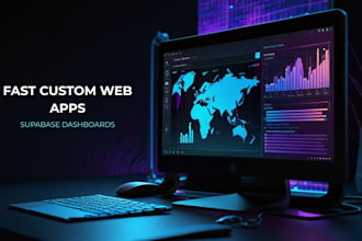 build a custom web application with a supabase dashboard