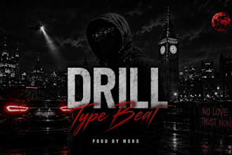 produce and master drill, detroit, and custom rap beats