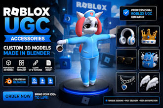 create ugc, blender, 3d model, roblox wearable