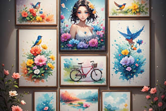 paint watercolor illustration and watercolor art