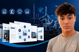 industrial iot presentation industry 40 PPT smart factory deck design service