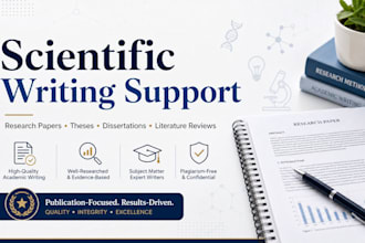 provide scientific writing and research support