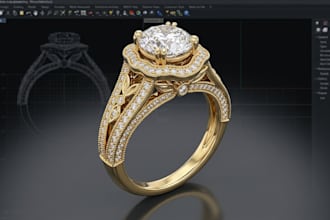 do 3d jewelry cad design for 3d printing
