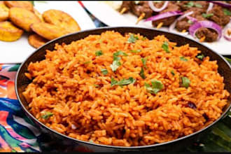 do jollof and fried at stadium
