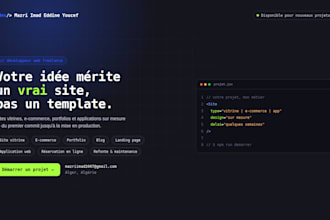 build a modern web site