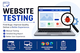 perform manual testing to your website