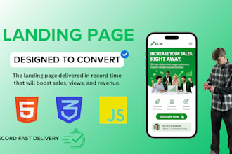 create a high converting HTML landing page for your product