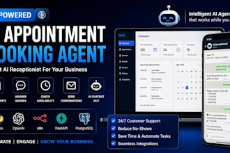 build ai appointment booking agent with openai, python and n8n