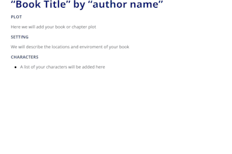 read you book and give feedback