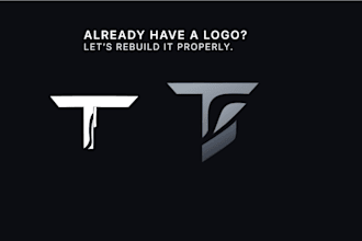 manually recreate and refine your existing logo