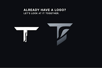 manually recreate and refine your existing logo