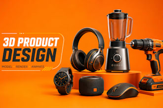 create 3d product design 3d cad modeling rendering industrial design animation