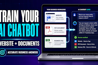 build a custom ai chatbot trained on your website documents and business, ai bot
