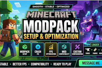 create, fix and optimize minecraft modpacks and cobblemon servers