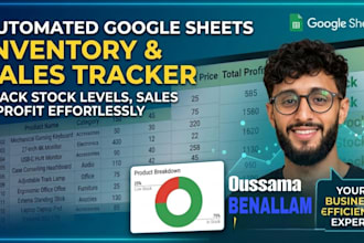 build an automated google sheets inventory and sales tracker