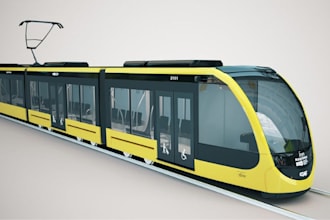 create realistic 3d train, locomotive, railway and metro models