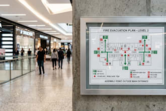 create fire evacuation plans and safety diagrams