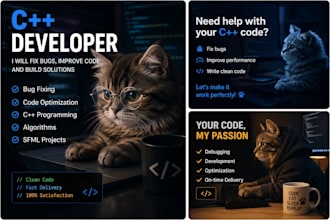 fix bugs in your cpp code and improve performance
