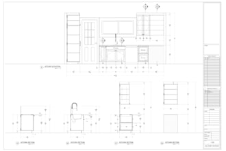 do kitchen drafting and cabinet shop drawings in autocad