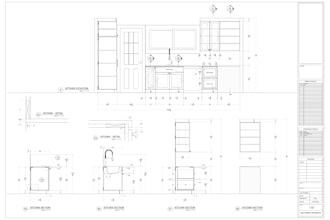 do kitchen drafting and cabinet shop drawings in autocad