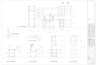 do kitchen drafting and cabinet shop drawings in autocad
