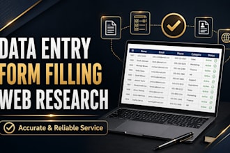do professional data entry and form filling