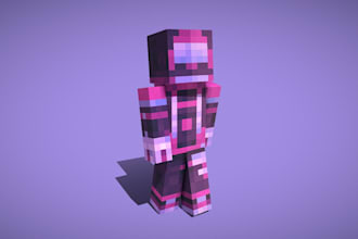 make custom minecraft skin for gamers, streamers, and creators