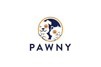 design custom pet logo design dog, cat, animal branding