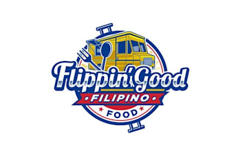 design glamorous food truck company logo