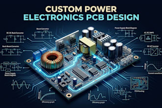 design custom dc dc converter, smps, inverter and power supply pcb