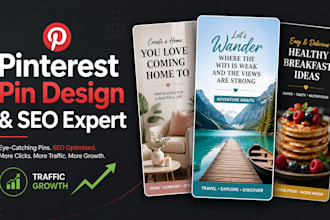 create SEO pinterest pins, blog graphics and canva templates