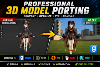 port, rip and convert 3d models for gmod, sfm, tf2, l4d2 and mmd