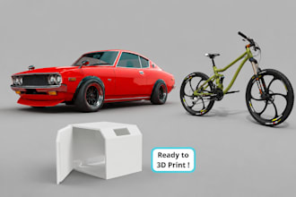 3d car design model bambu lab mechanical parts render 3d print for manufacturing