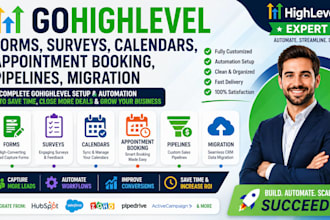 gohighlevel forms, surveys, calendars, appointment booking, pipelines, migration