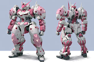 draw anime gundam transformers mecha robot