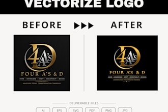 manually convert ai generated images to print ready vector artwork