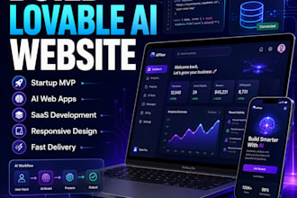build your startup mvp, saas website, or ai web app with lovable ai