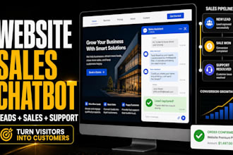 build an ai chatbot for website lead generation sales and customer service