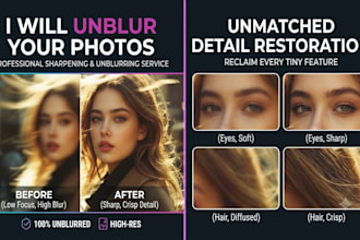 unblur photo fix ai photo photo enhancement upscale image restore detail