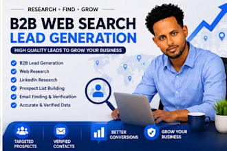do b2b lead generation web research email list building