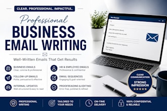 write and edit professional business emails and correspondence